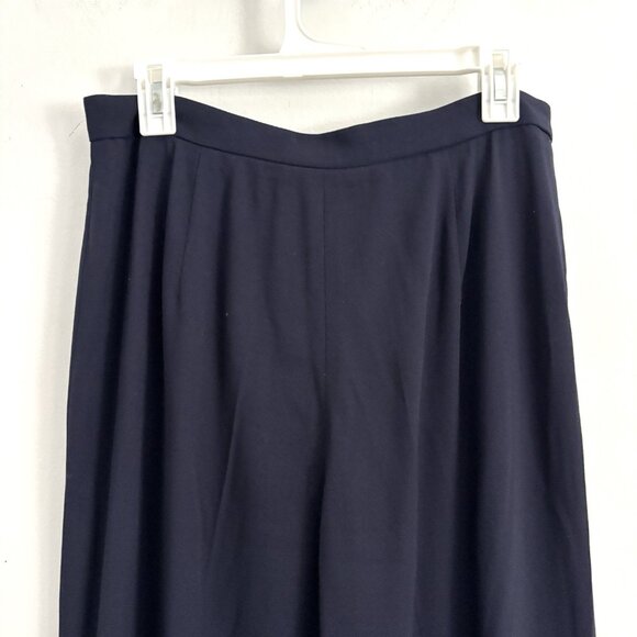 NEW Ralph Ralph Lauren Navy Blue Wool Blend Tapered Trousers Women’s Sz 14 Pants - Picture 7 of 8